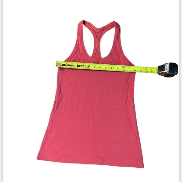 Lululemon Pink T-Back Stretch Racerback Active Yoga Run Workout Top Women's S-M - Picture 5 of 9